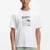 Tennis-artwork T-shirt in Pima cotton