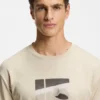 Tennis-artwork T-shirt in Pima cotton