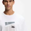 Tennis-artwork T-shirt in Pima cotton