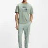 Tennis-artwork T-shirt in Pima cotton