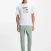 Tennis-artwork T-shirt in Pima cotton