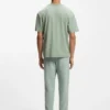 Tennis-artwork T-shirt in Pima cotton