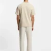 Tennis-artwork T-shirt in Pima cotton