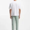 Tennis-artwork T-shirt in Pima cotton