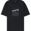 Tennis-artwork T-shirt in Pima cotton