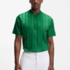 Textured-stripe T-shirt in cotton Textured-stripe T-shirt in cotton