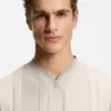 Textured-stripe T-shirt in cotton Textured-stripe T-shirt in cotton