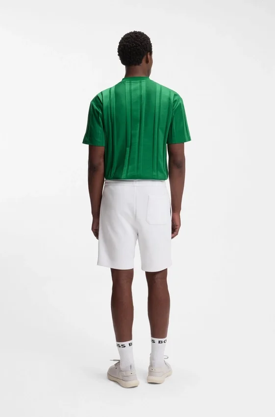Textured-stripe T-shirt in cotton Textured-stripe T-shirt in cotton