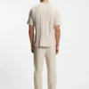 Textured-stripe T-shirt in cotton Textured-stripe T-shirt in cotton