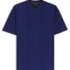 Textured-stripe T-shirt in cotton Textured-stripe T-shirt in cotton