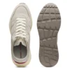 Textured-suede sneakers with logo details