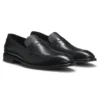 Textured-tongue loafers in leather Textured-tongue loafers in leather