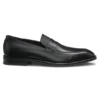 Textured-tongue loafers in leather Textured-tongue loafers in leather