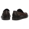 Textured-tongue loafers in leather Textured-tongue loafers in leather