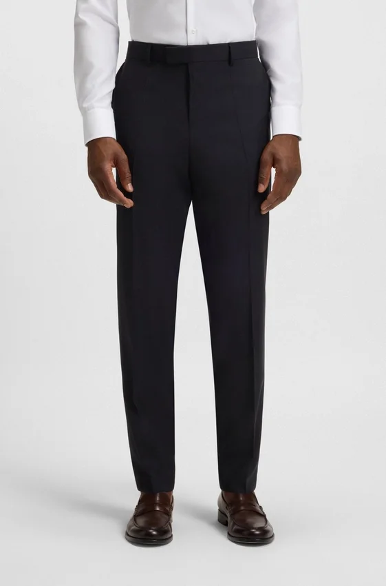 Thermo-regulating slim-fit trousers in virgin wool Thermo-regulating slim-fit trousers in virgin wool