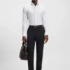 Thermo-regulating slim-fit trousers in virgin wool Thermo-regulating slim-fit trousers in virgin wool