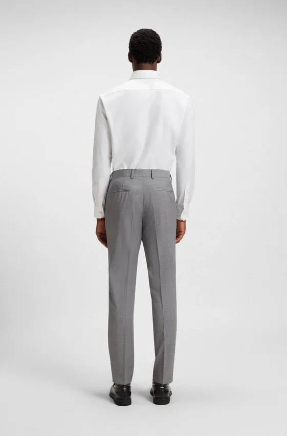 Thermo-regulating slim-fit trousers in virgin wool Thermo-regulating slim-fit trousers in virgin wool