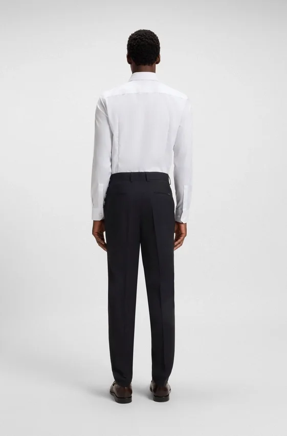 Thermo-regulating slim-fit trousers in virgin wool Thermo-regulating slim-fit trousers in virgin wool