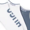 Three-pack of ankle socks with logos