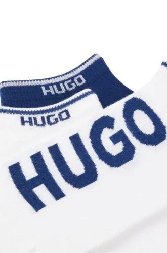 Three-pack of ankle socks with logos