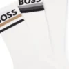 Three-pack of bamboo-blend ankle socks with logos