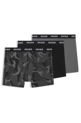 Three-pack of boxer briefs in stretch cotton