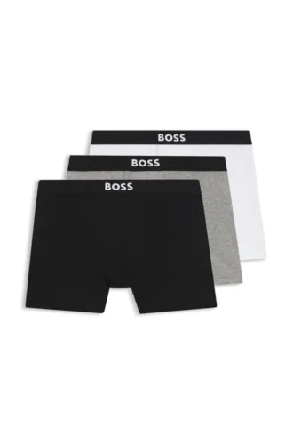 Three-pack of boxer briefs in stretch cotton