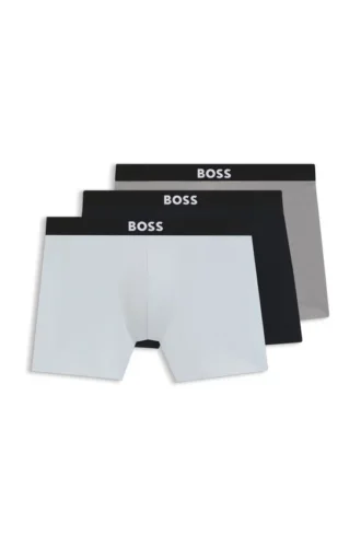 Three-pack of boxer briefs in stretch cotton