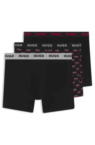 Three-pack of boxer briefs in stretch cotton