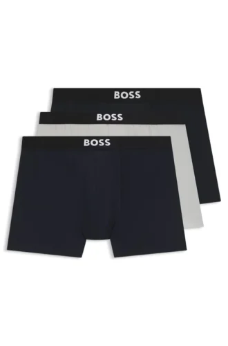 Three-pack of boxer briefs in stretch cotton