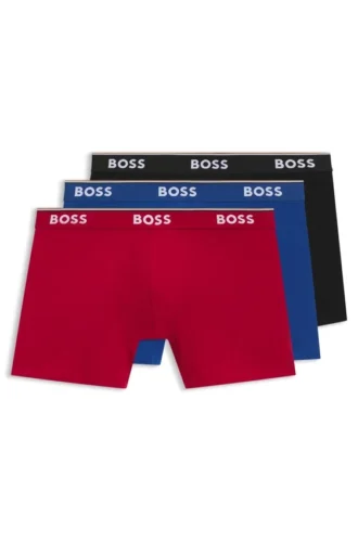 Three-pack of boxer briefs in stretch cotton
