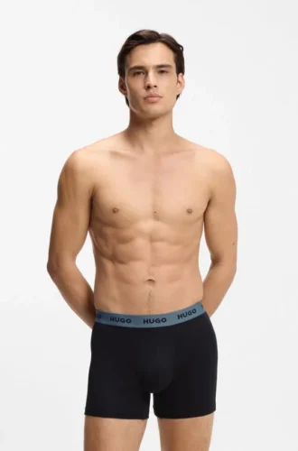 Three-pack of boxer briefs in stretch cotton