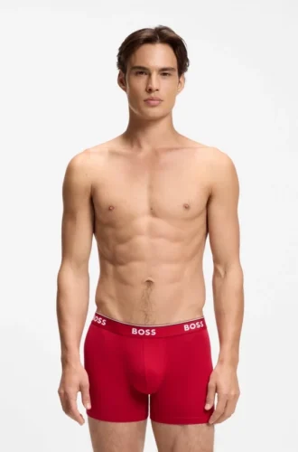 Three-pack of boxer briefs in stretch cotton