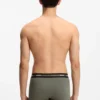 Three-pack of branded boxer briefs in stretch cotton