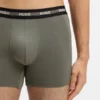 Three-pack of branded boxer briefs in stretch cotton