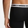 Three-pack of branded boxer briefs in stretch cotton