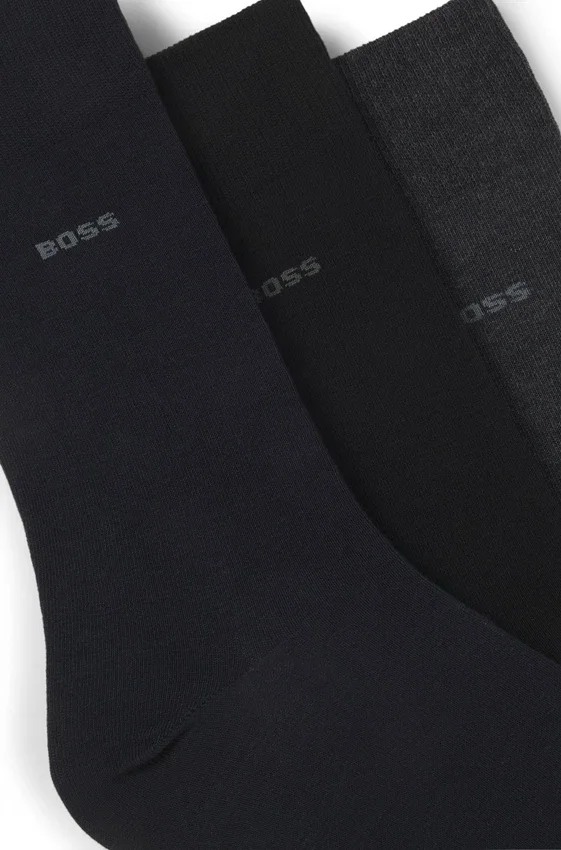 Three-pack of cotton-blend socks in a regular length Three-pack of cotton-blend socks in a regular length