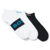 Three-pack of cotton-blend socks in an ankle length