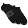 Three-pack of cotton-blend socks in an ankle length