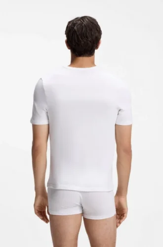 Three-pack of cotton V-neck undershirts