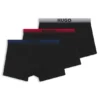 Three-pack of degradé-waistband trunks
