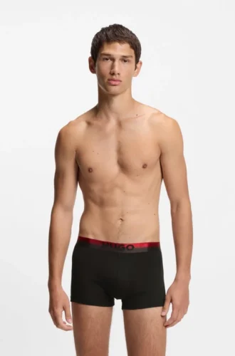 Three-pack of degradé-waistband trunks