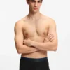 Three-pack of degradé-waistband trunks