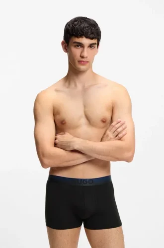 Three-pack of degradé-waistband trunks
