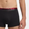 Three-pack of degradé-waistband trunks
