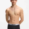 Three-pack of degradé-waistband trunks
