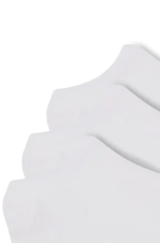 Three-pack of invisible socks with logos
