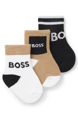 Three-pack of kids’ socks in a cotton blend