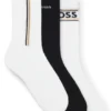 Three-pack of logo-detail socks in a short length