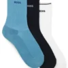 Three-pack of logo-detail socks in a short length